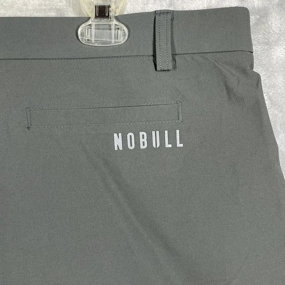 NOBULL Shorts Men's  Size 36R Gray Dark Shadow Golf  7" Inseam Performance NEW - Picture 3 of 8